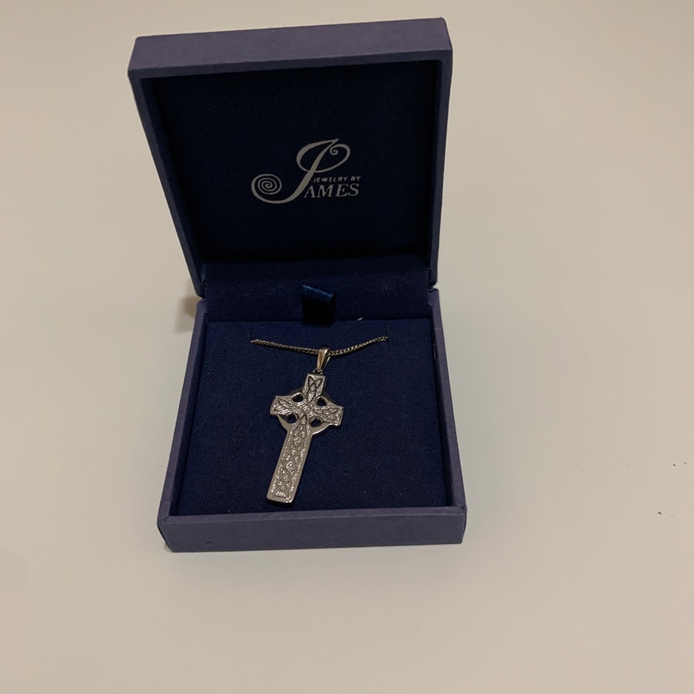 Celtic cross necklace